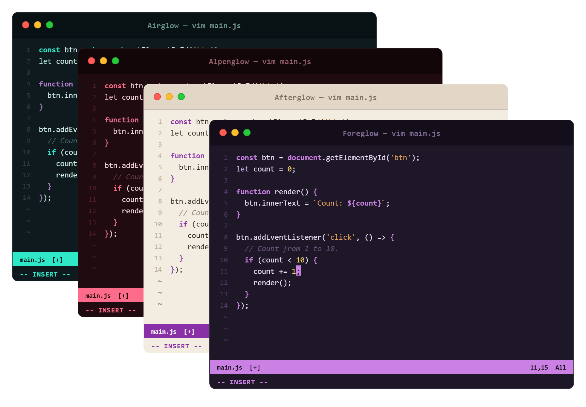 Foreglow for Vim